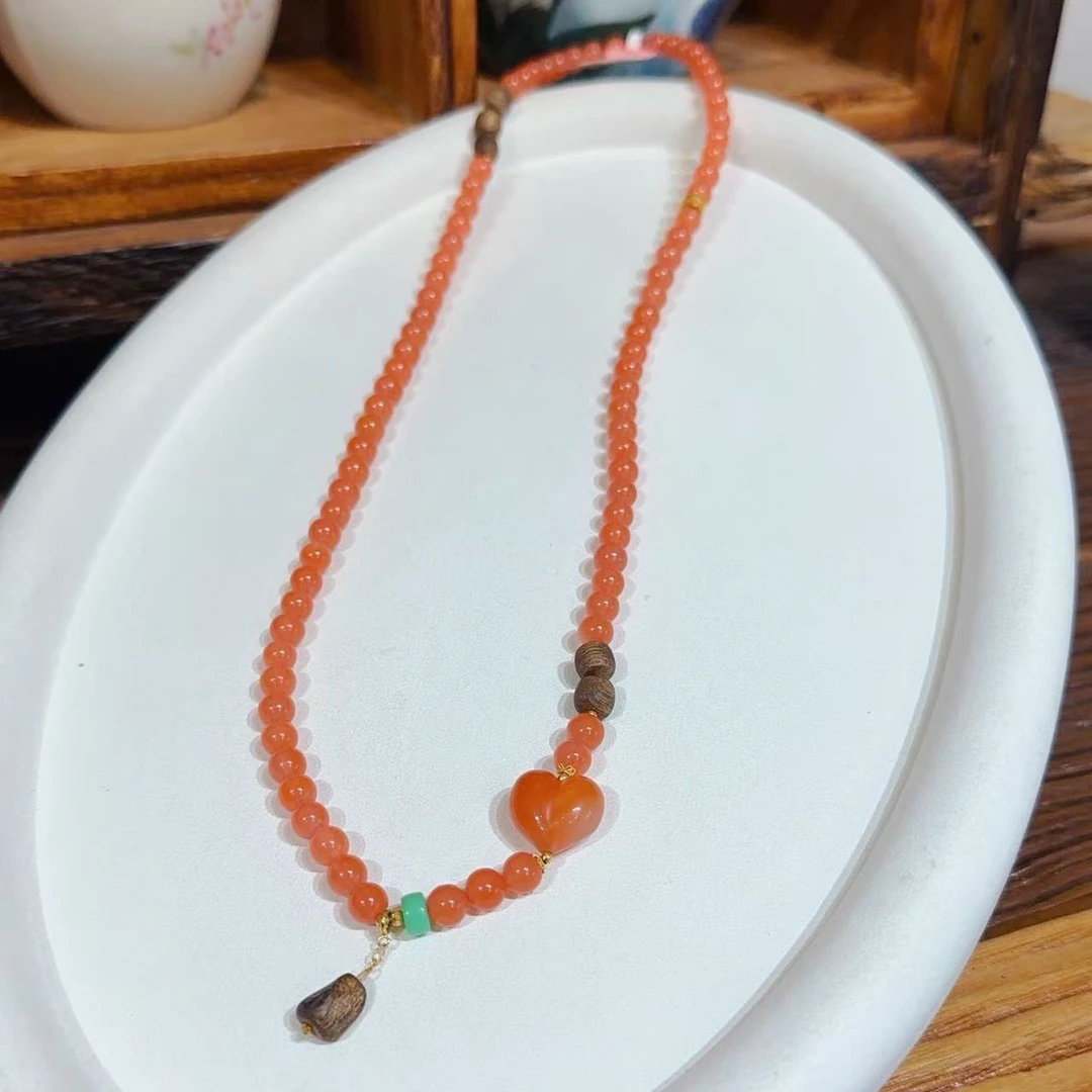 南红项链时尚新款