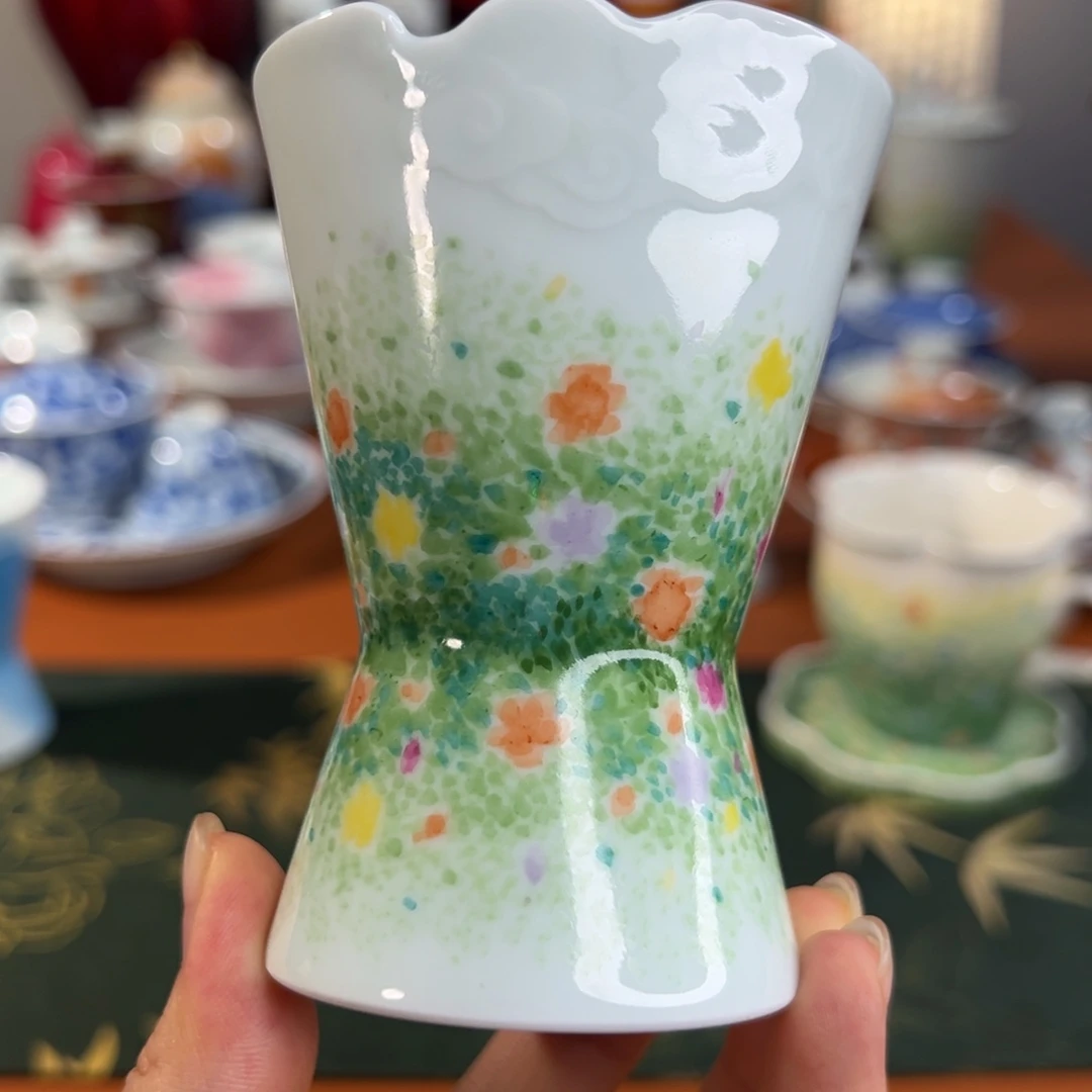 知冬煮雪手工手绘茶具原创手作单杯