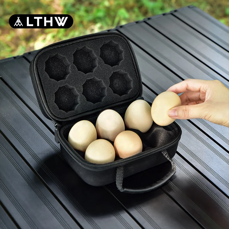 LTHW旅腾户外加厚防震鸡蛋盒露营防碎蛋托防撞保护便携硬质收纳盒
