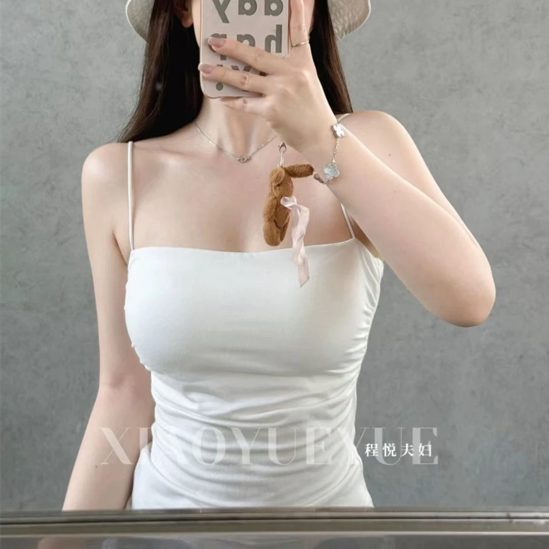 程悦夫妇【云朵舒适感】A-01733时尚亲肤单穿打底吊带性感美背内搭