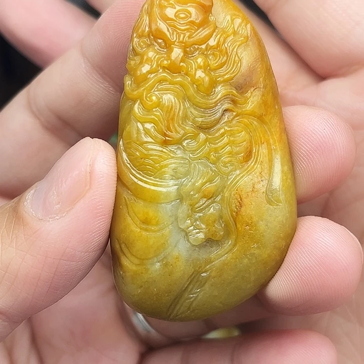 和田玉未镶嵌吊坠(不含链)