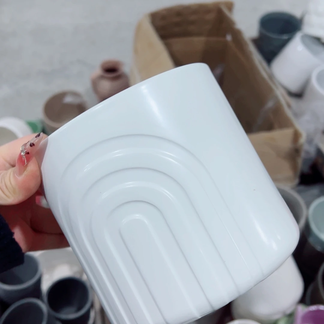 有孔，陶瓷花盆满10米包邮发货