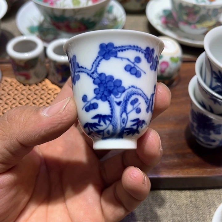 纯手绘精品盖碗杯