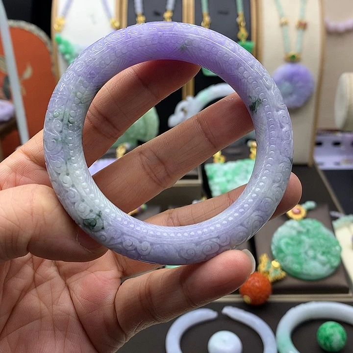 未镶嵌手链翡翠翡翠手镯圈口56