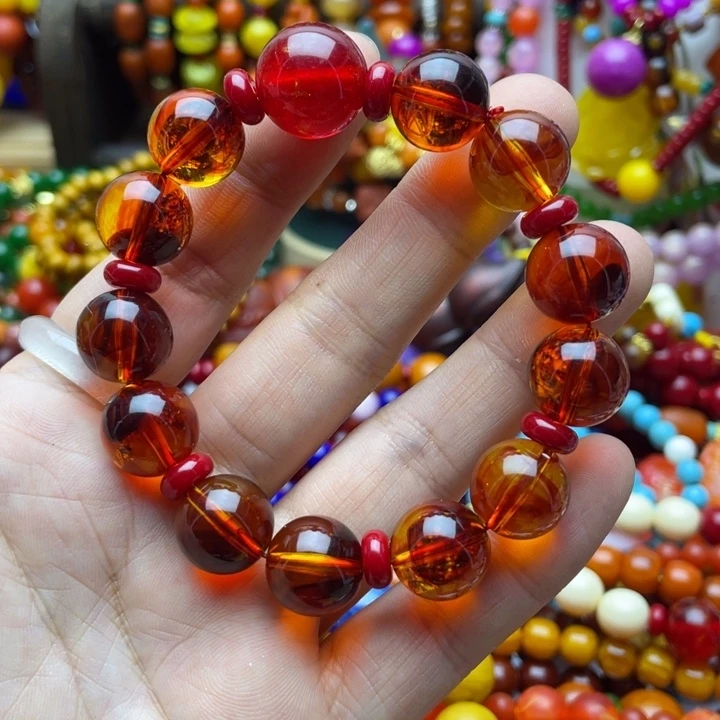 树脂制品17号红色手串