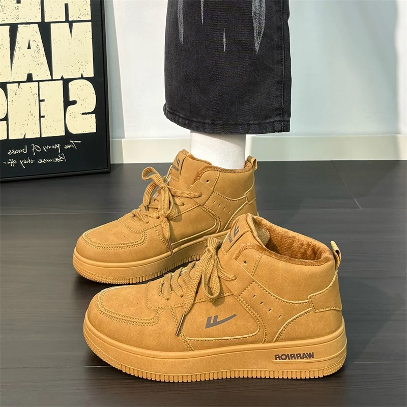 回力男鞋秋冬季爆款加绒板鞋高帮保暖厚底鞋增高休闲百搭复古潮鞋