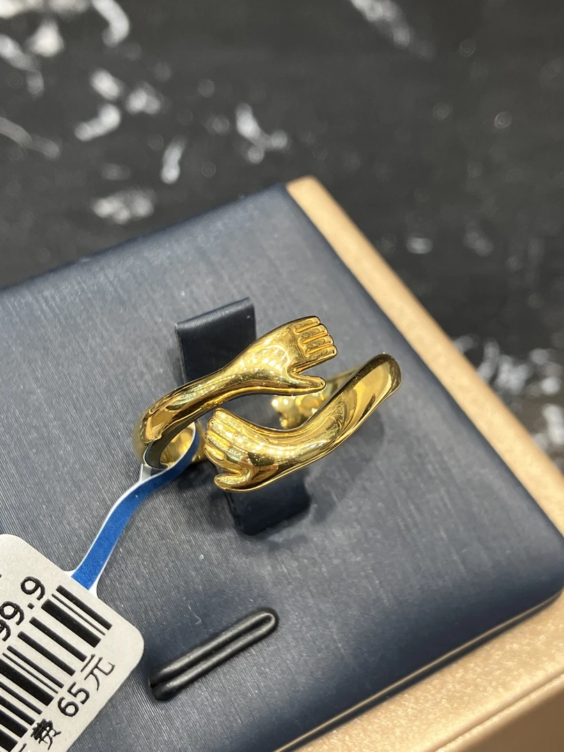 放心黄金店 足金999戒指2.25克（货号65）（1号货）圈口18