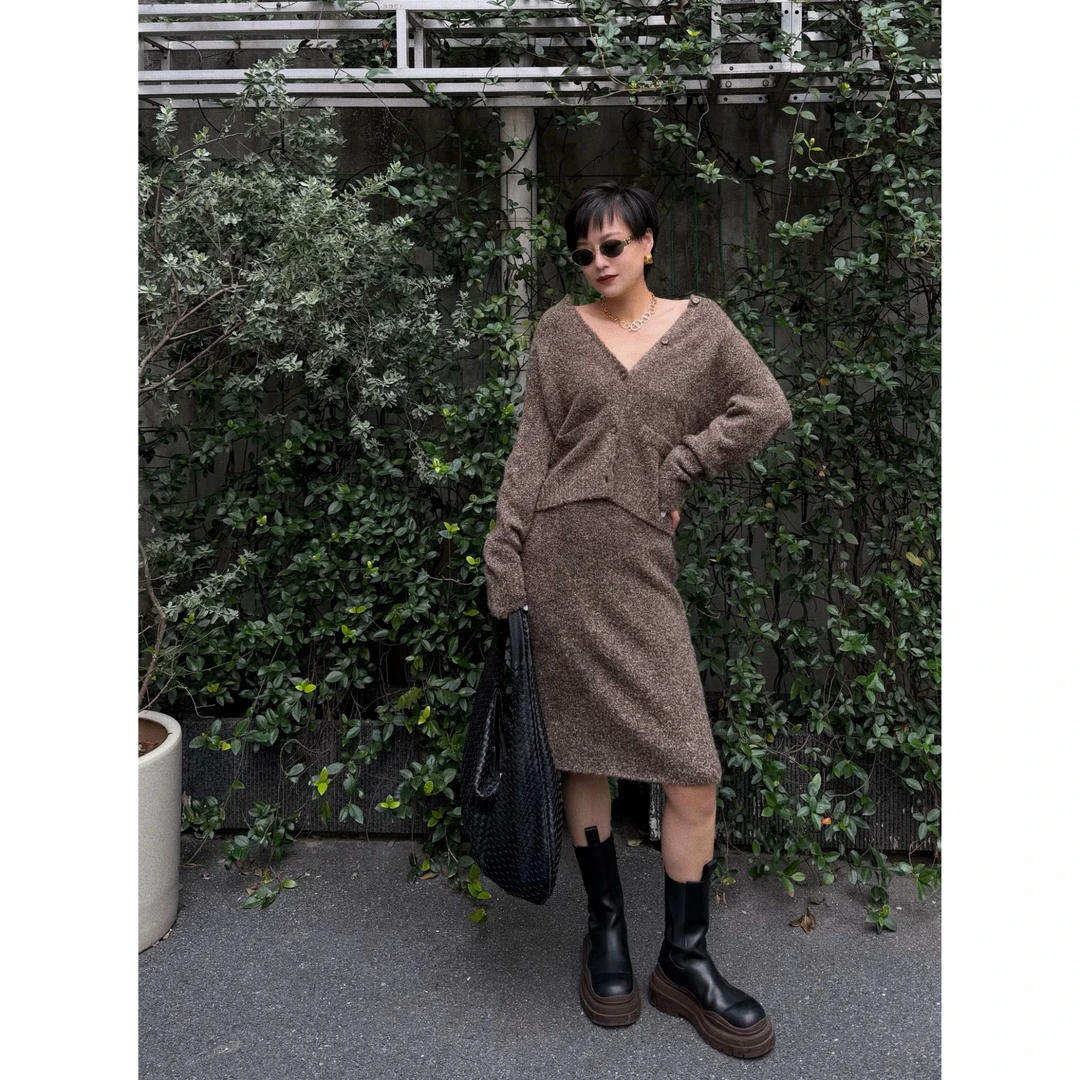 AzeyaBlan 【赫柏月桂】MU*款开衫羊毛针织套装 F306