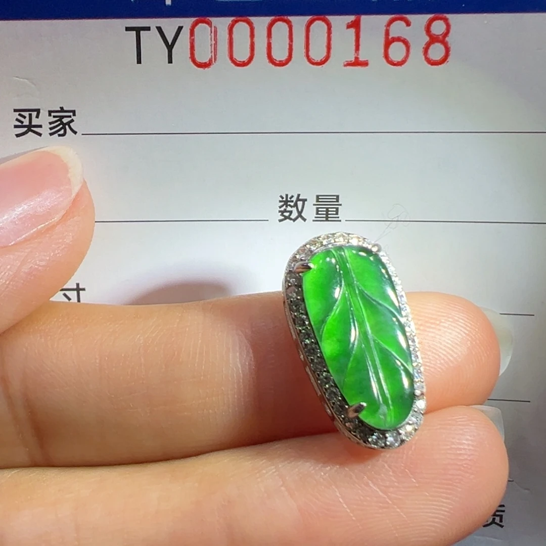 翡翠未镶嵌颈饰0168