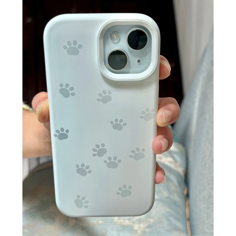 奥菲顿满屏小猫爪适用iPhone16/15Pro苹果手机壳糯米14/13/12套11