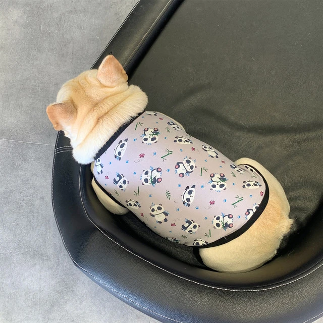 夏季薄款法斗狗狗衣服法国斗牛犬英斗柯基巴哥犬小型宠物棉背心