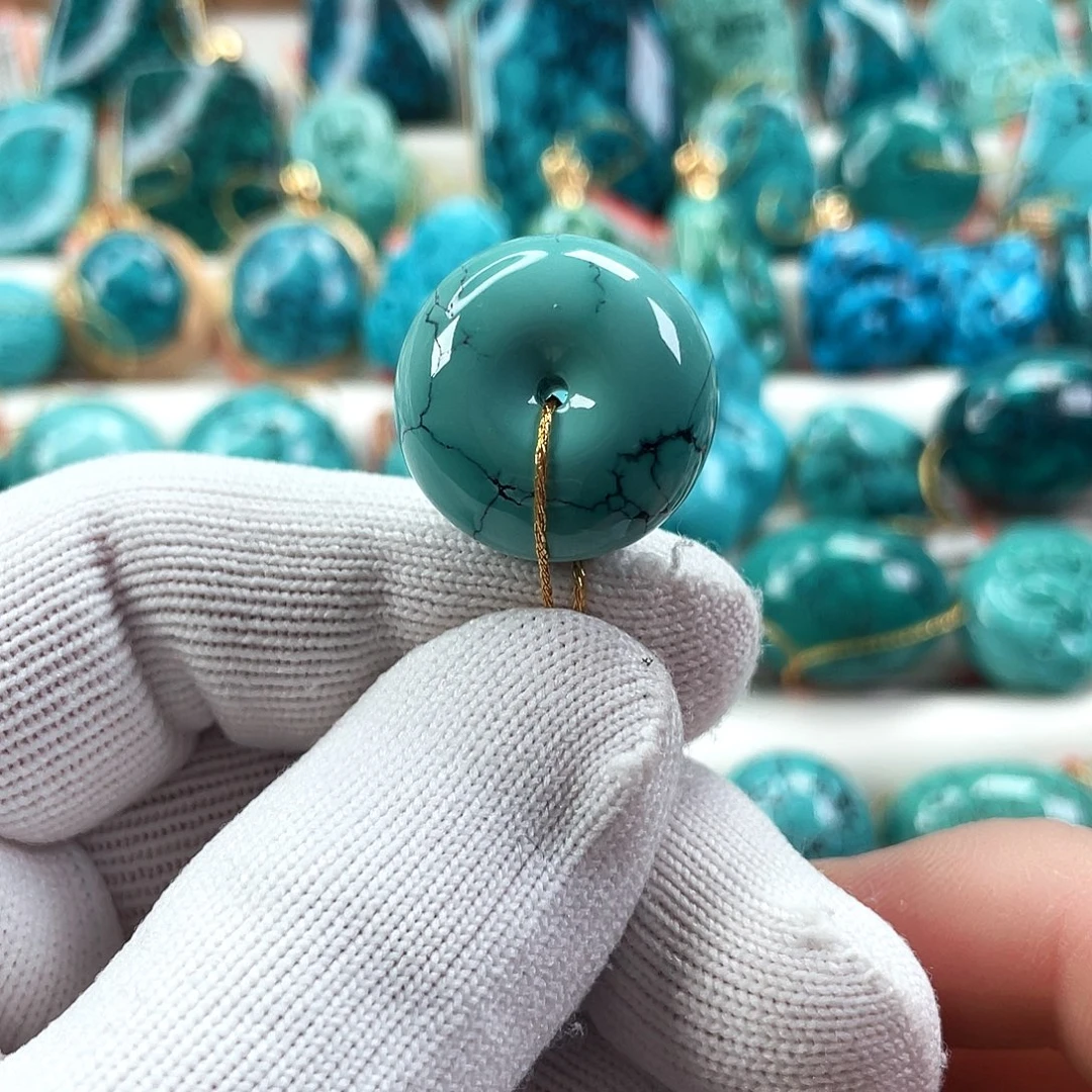 绿松石未镶嵌车挂直径21