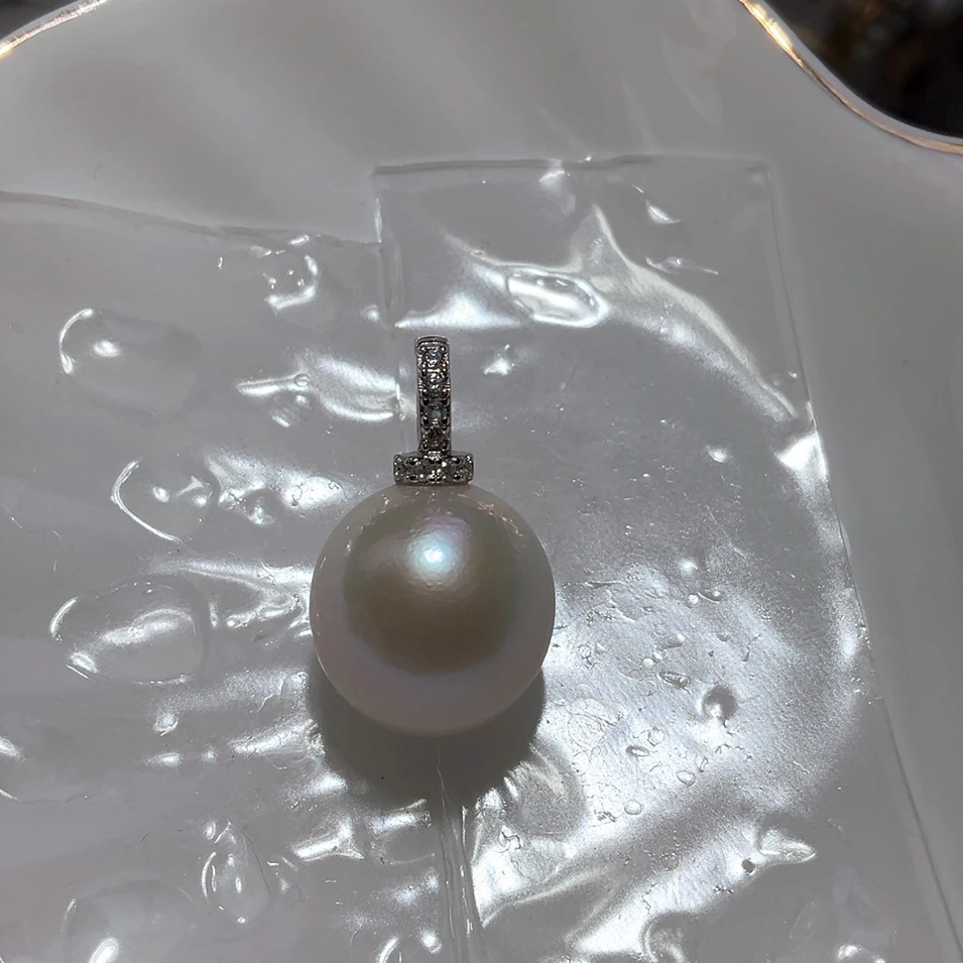 淡水珍珠颈饰银S925镶嵌