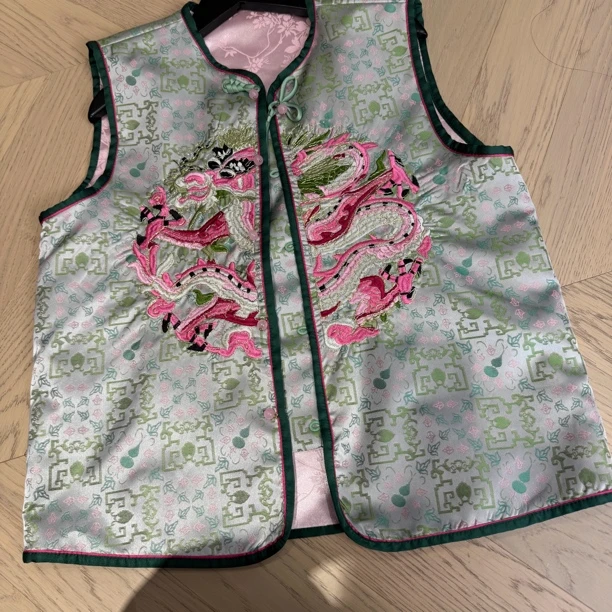 1932#重工国服百万针刺绣新中式百搭宽松马甲