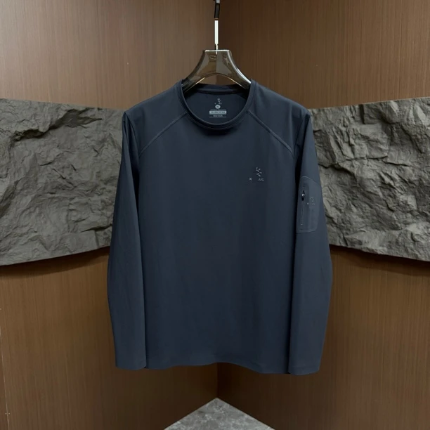 1209早冬新款抓绒T恤户外无痕保暖长袖打底衫