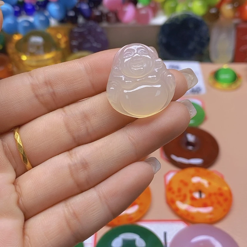 【闪购商品】玛瑙/玉髓颈饰未镶嵌萌**喵