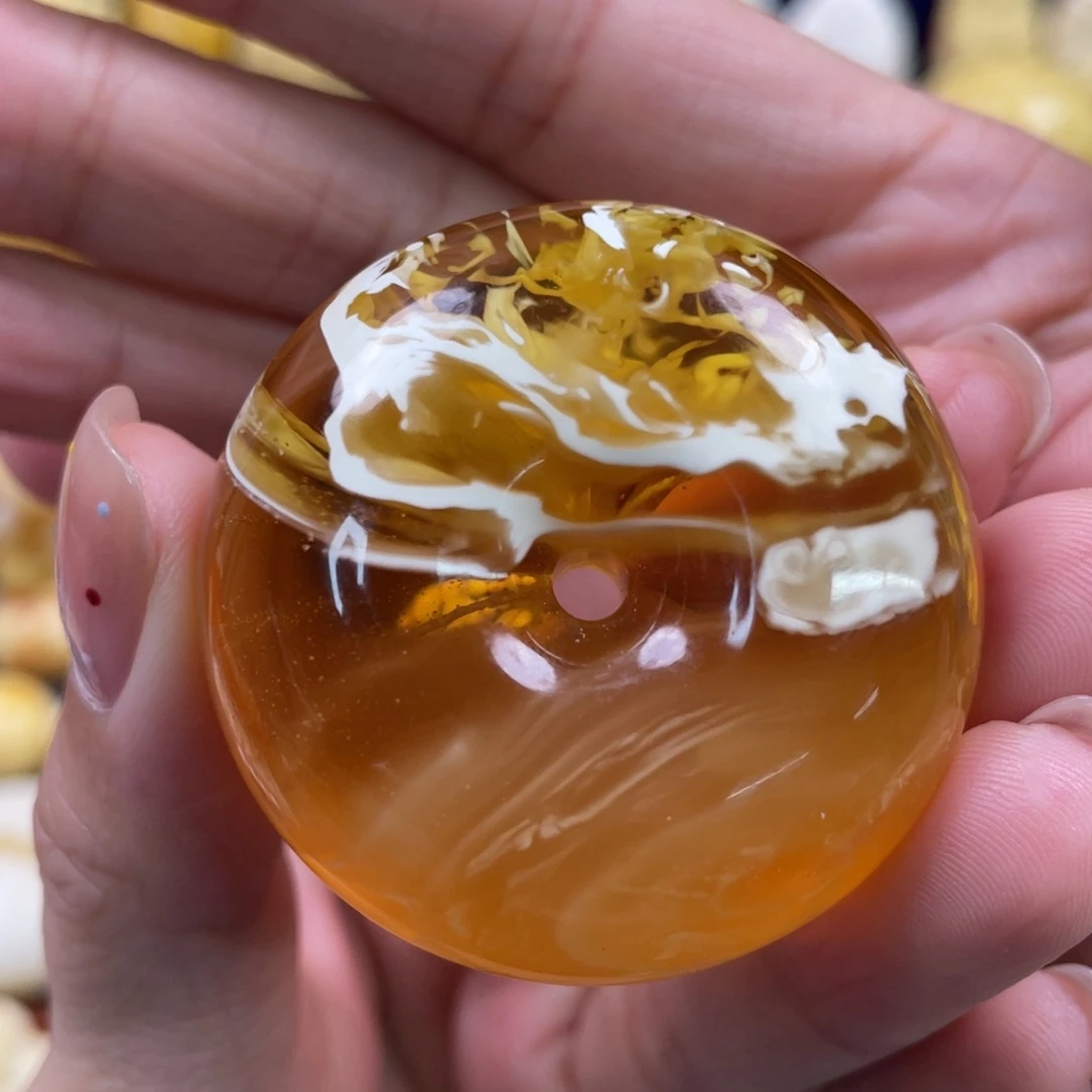 裸石蜜蜡未镶嵌琥珀蜜蜡平安扣