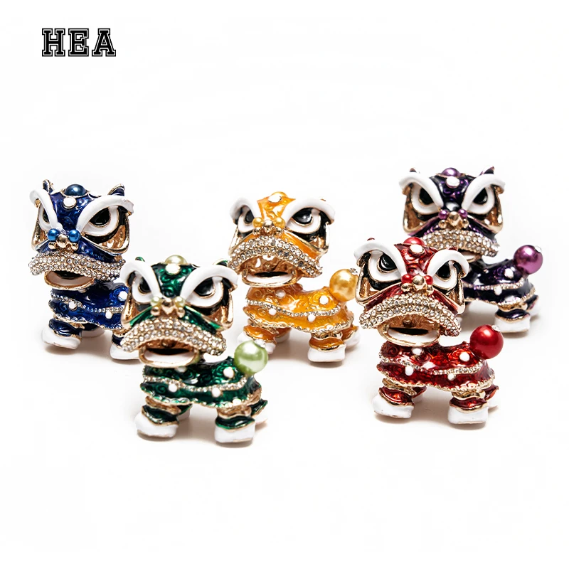 HEA国潮醒狮国风趣味Q版小手办摆件