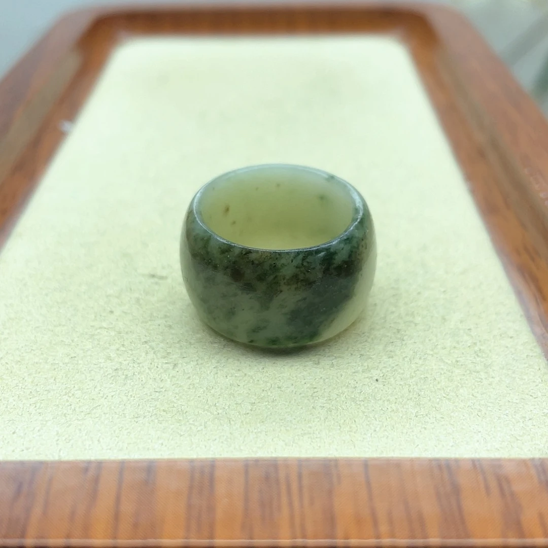 未镶嵌戒指和田玉11青花墩墩16号