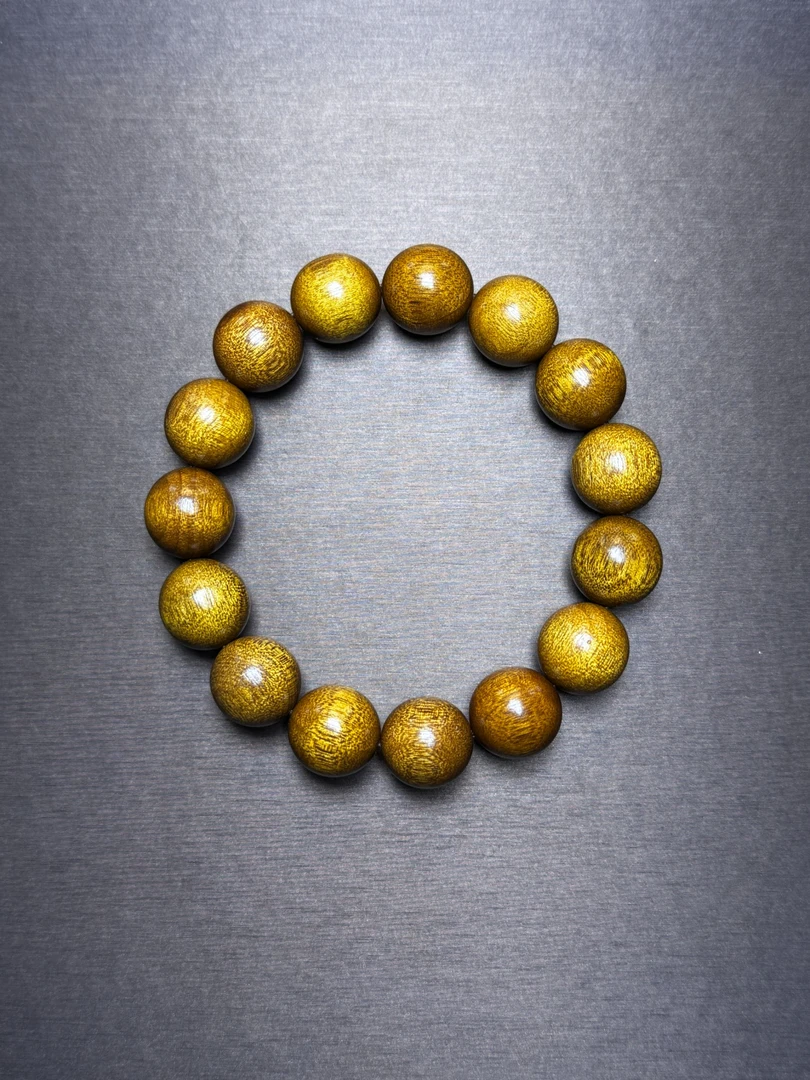 小叶桢楠金丝楠木1.5（枯木黄）手串