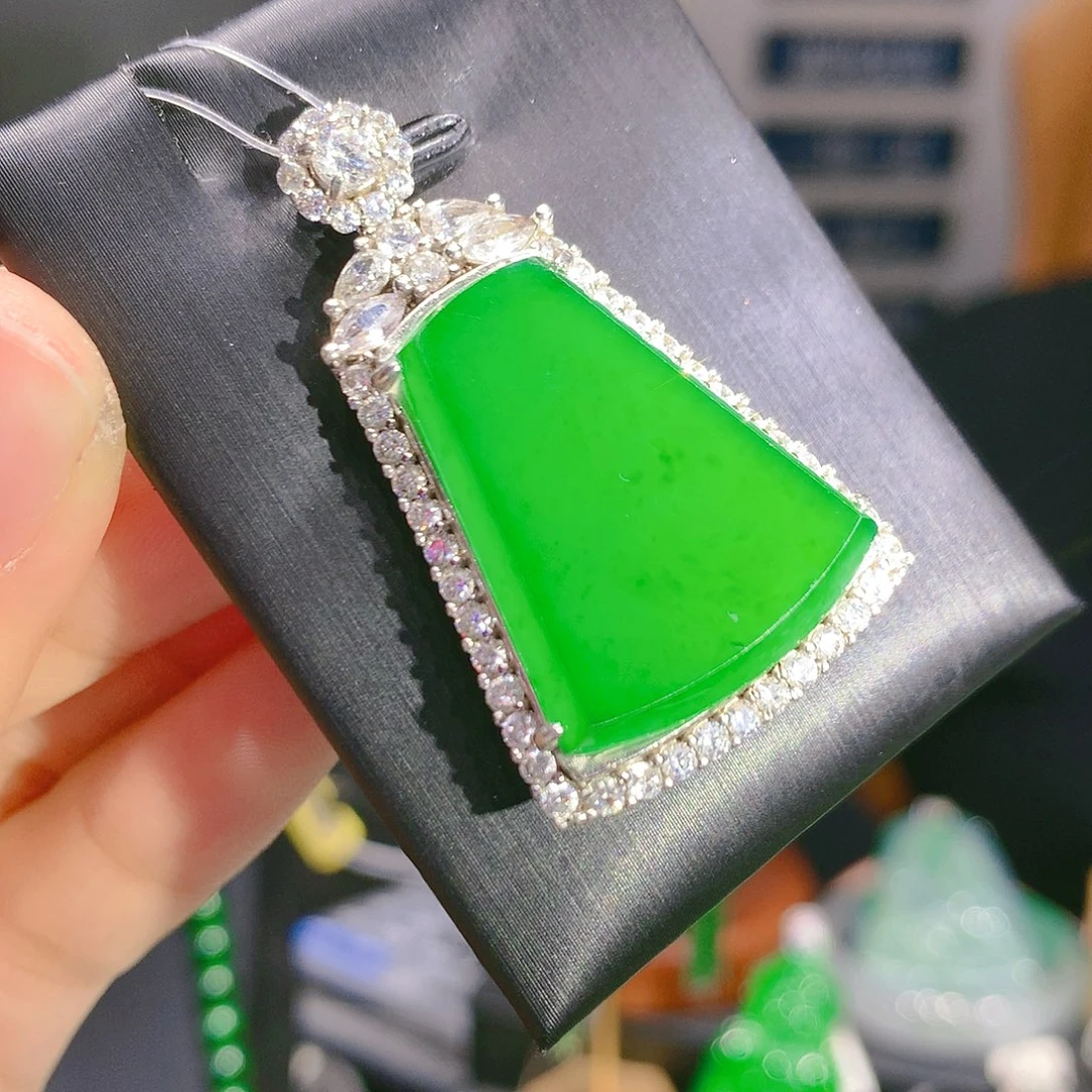 翡翠颈饰银S925镶嵌6甄选qj