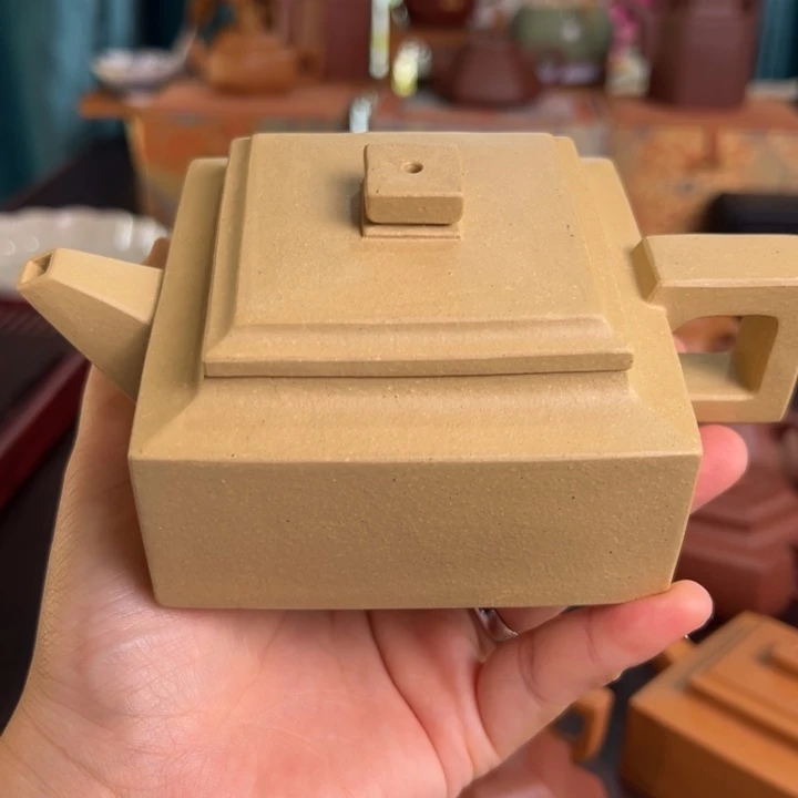 泰***格茶壶紫砂本绿方山逸士微瑕