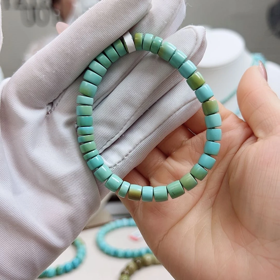 绿松石未镶嵌39绿松石直切单圈卡6+