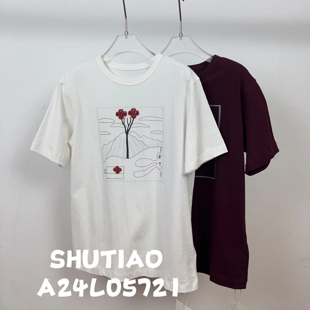 【SHUTIAO】2024秋冬：新款小众设计款T恤A24L05721
