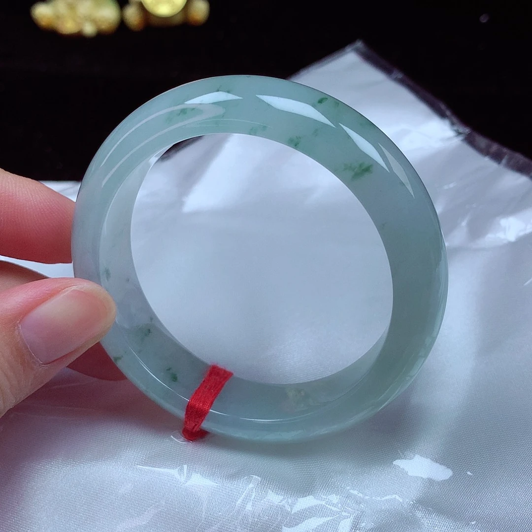 未镶嵌手镯翡翠54圈