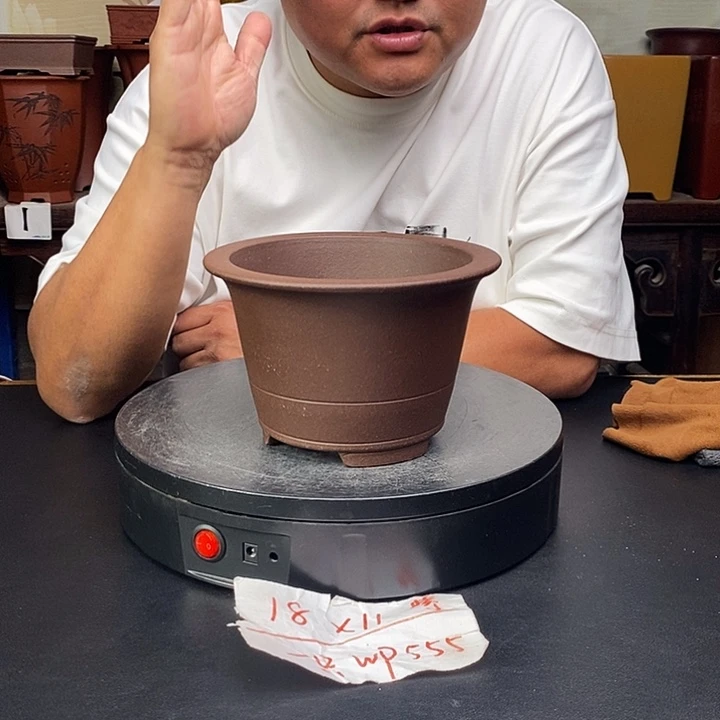 紫砂花盆货号一只WP555