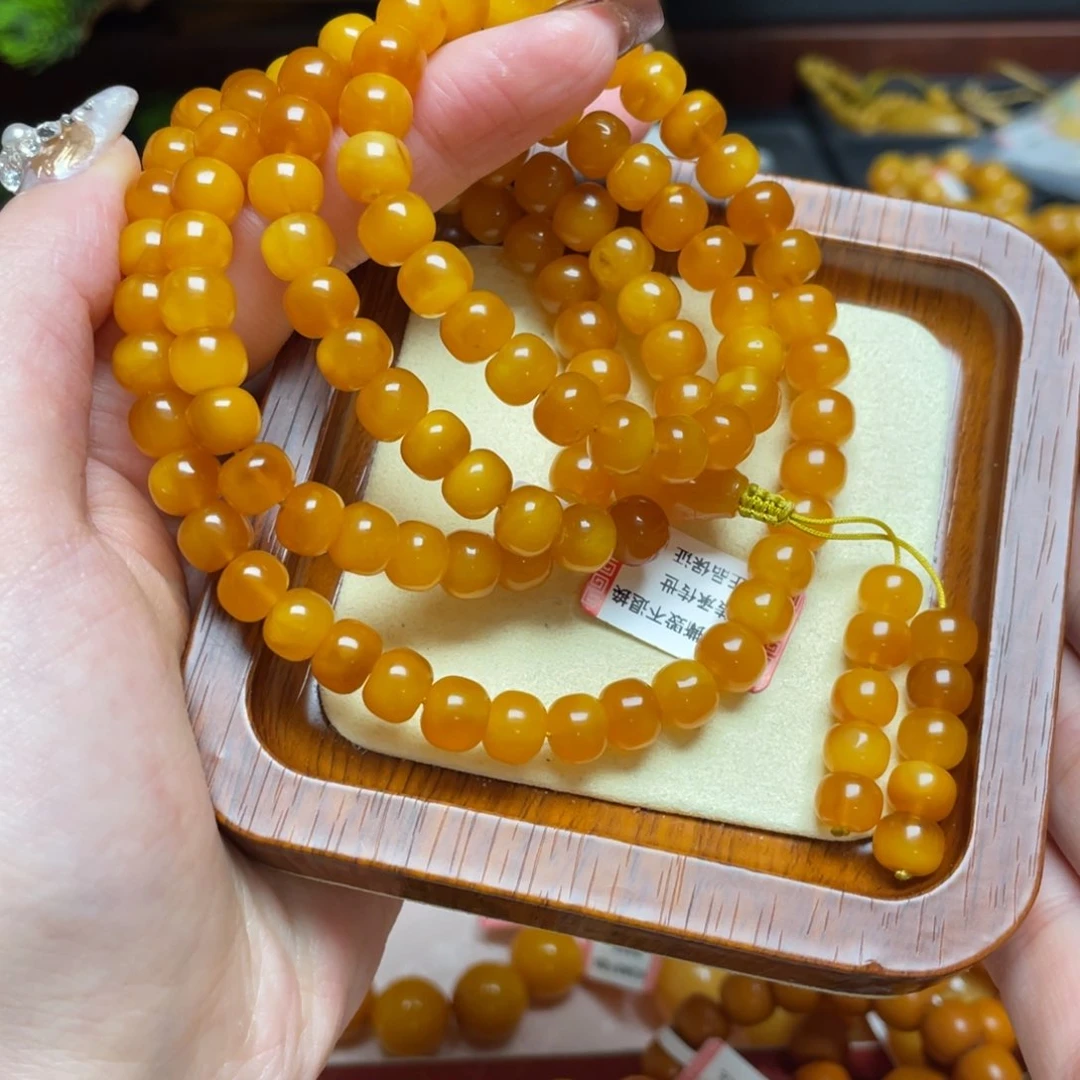 蜜蜡手链未镶嵌手串