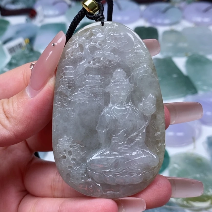 【闪购商品】颈饰未镶嵌翡翠余***心