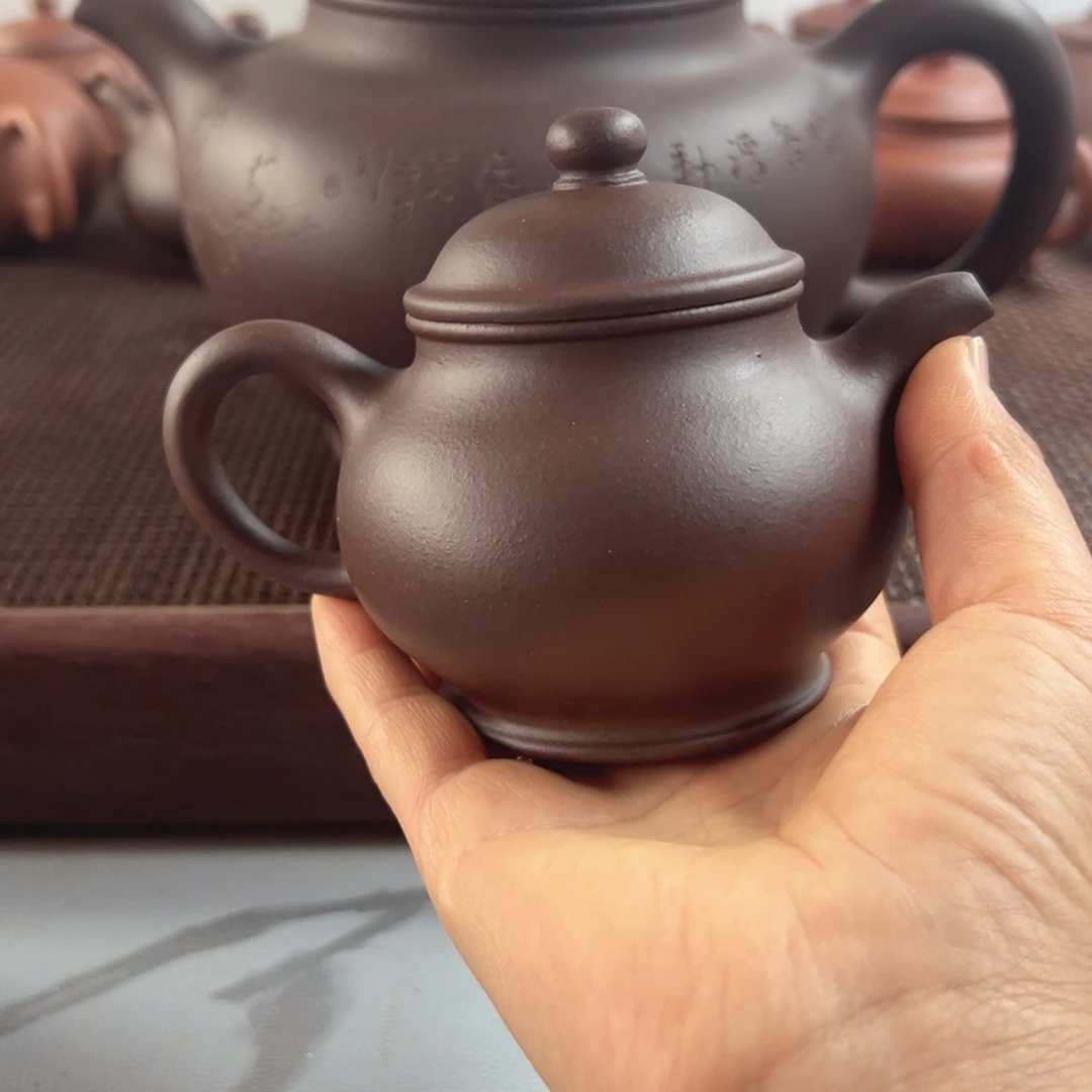 紫砂高潘190cc壶