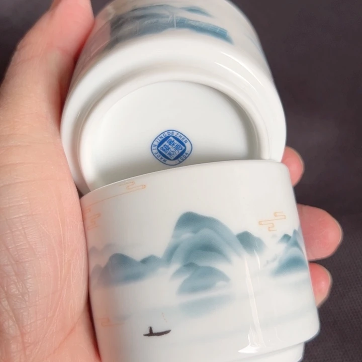 杯金品陶两个缸杯陶瓷