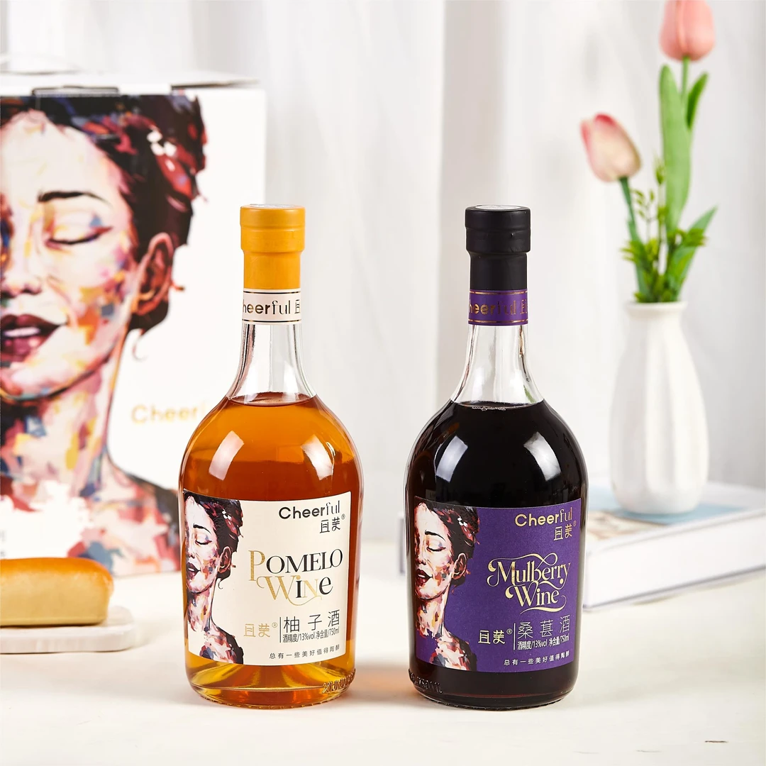 【且芙果酒】少女微醺高颜值水果酒女生桑葚酒柚子酒低度酒发酵果酒