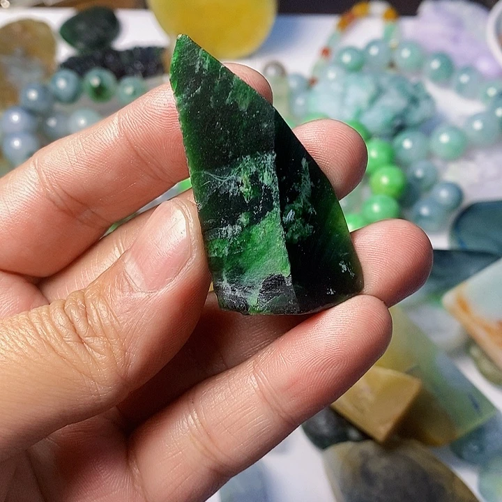 翡翠散珠天然翡翠A货