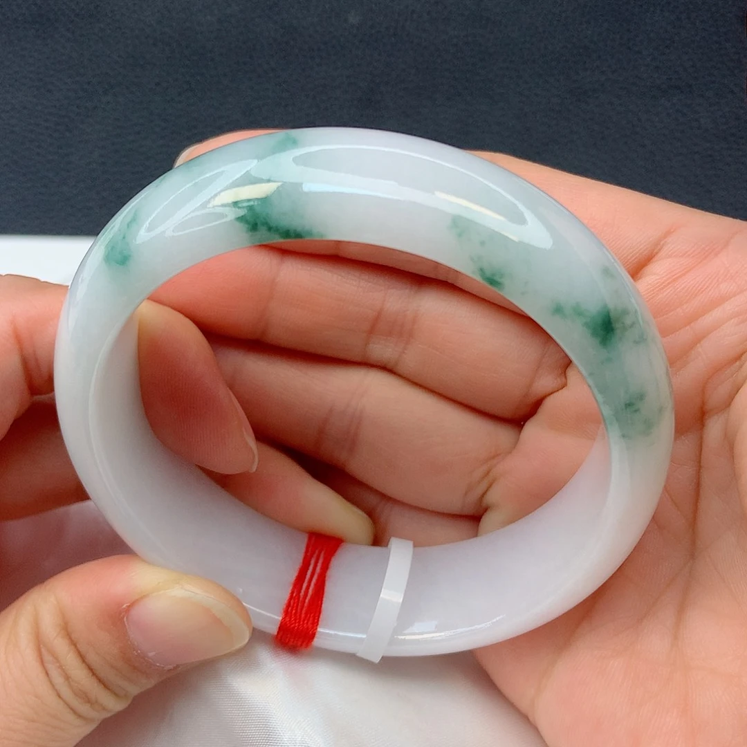 未镶嵌手镯翡翠59圈  大轮胎