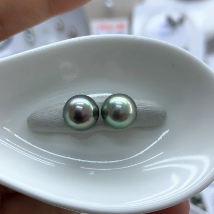 海水珍珠裸珠牛油果绿