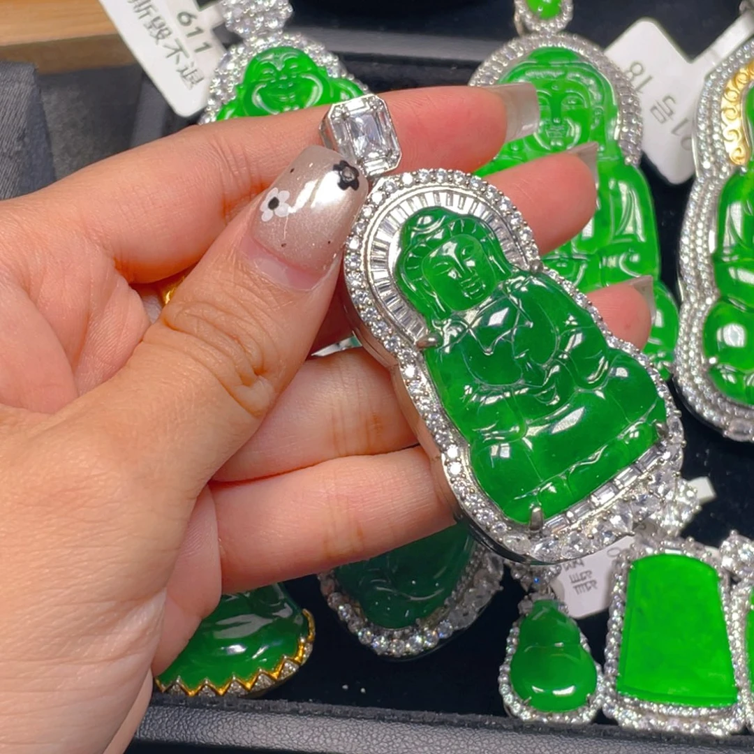 翡翠未镶嵌吊坠(不含链)