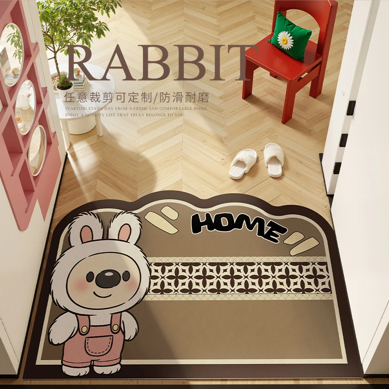 居家好物卡通入户门地垫进门口脚垫防滑可擦防水小香风玄关垫裁剪