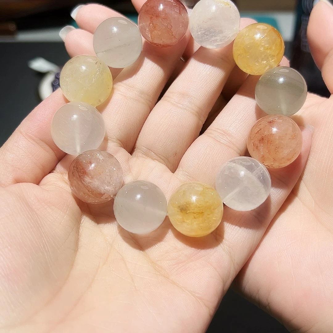 未镶嵌手链水晶?****彩胶花16号