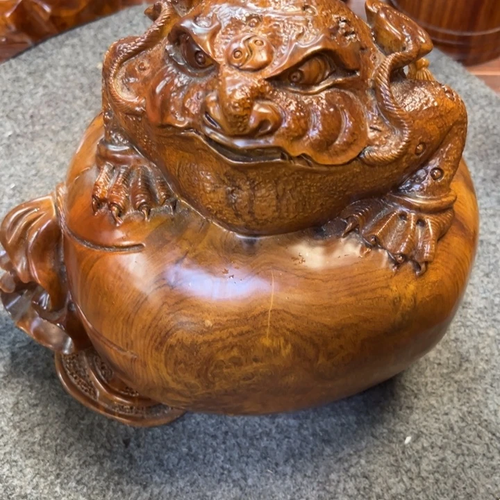 大果紫檀（缅甸花梨）哦*金蟾摆件