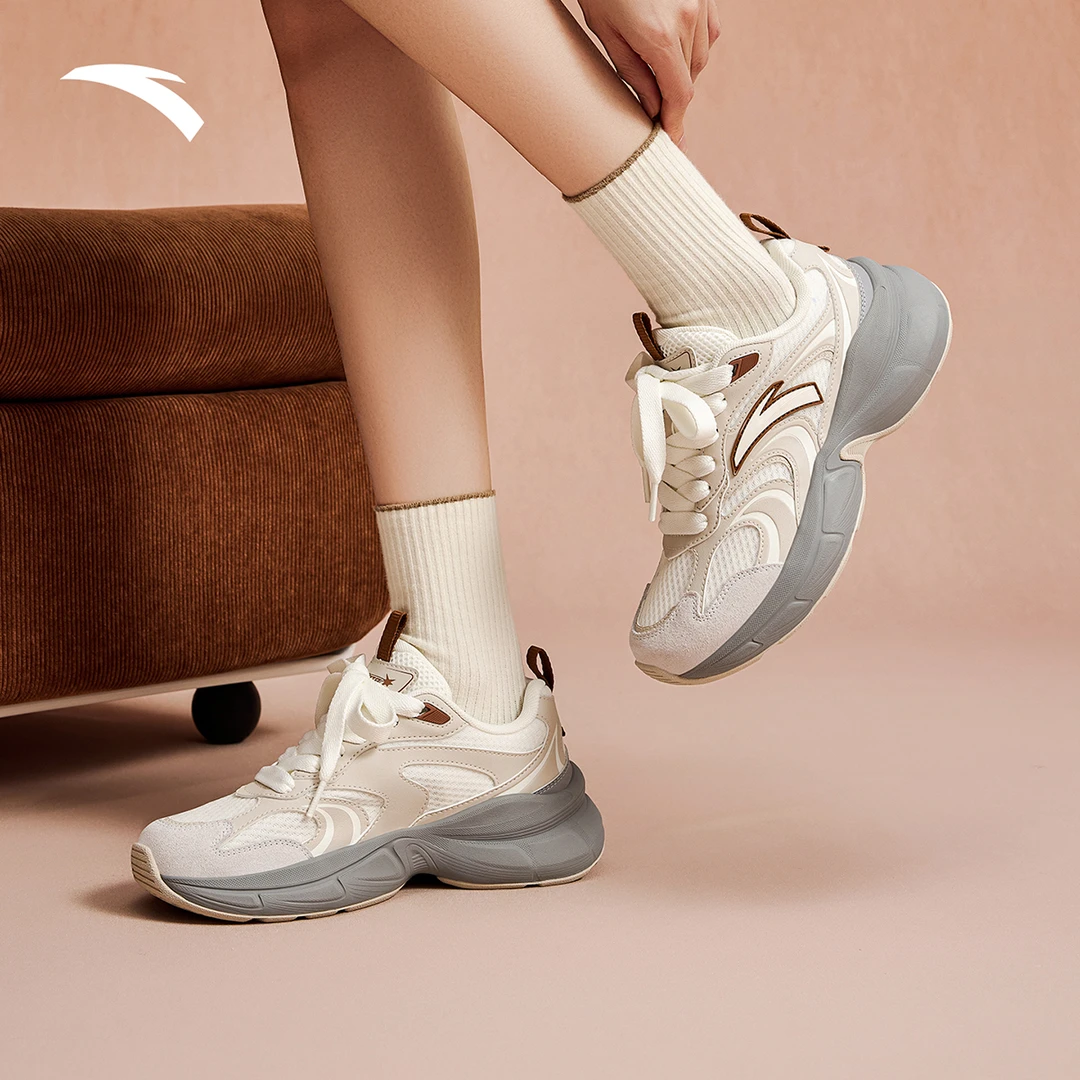 安踏星河丨老爹鞋男女冬新款厚底增高百搭潮流时尚软弹生活休闲鞋