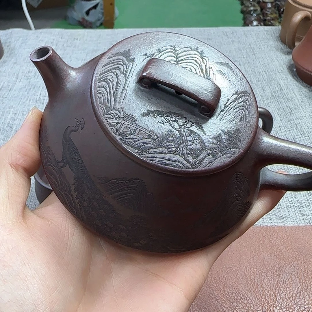 紫砂茶壶民间手艺人全手工制作