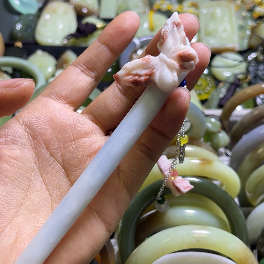 未镶嵌岫玉发饰发簪
