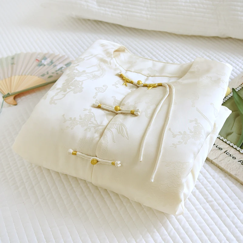 【竹月花语女装定制】人丝高级棉花袄中国风春秋立领复古禅意文艺范