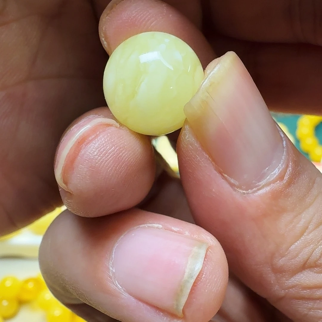 蜜蜡珠宝奇石未镶嵌溜**✘焦皮虎皮单珠