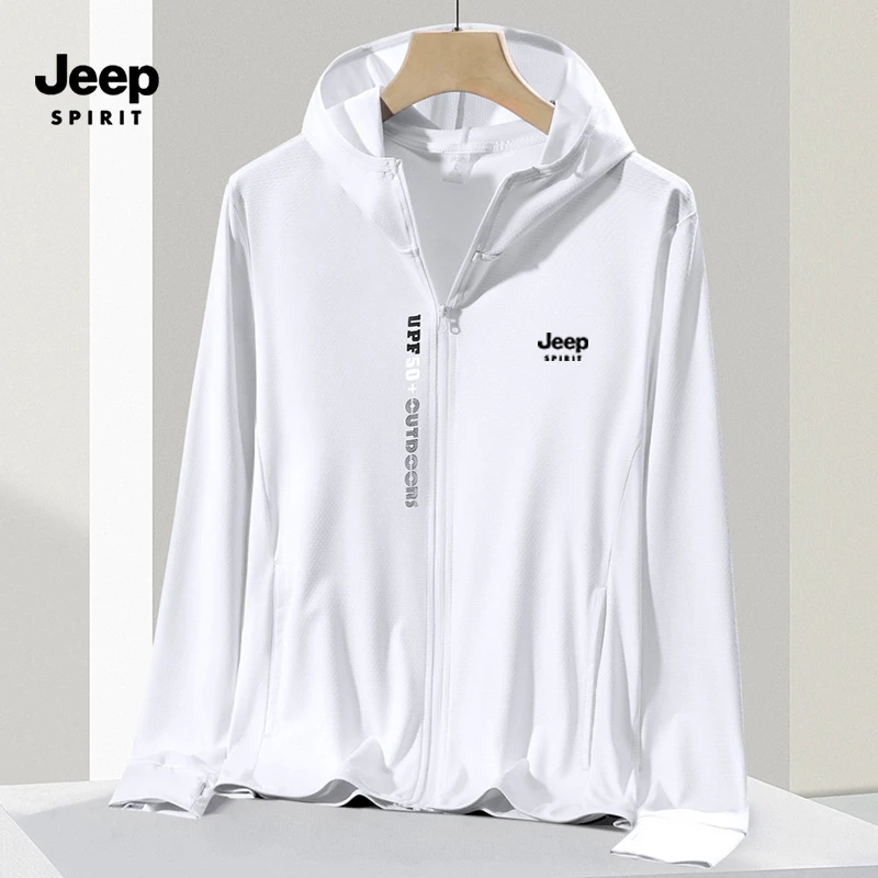 JEEP吉普UPF50+男士夏季薄款防晒衣户外透气防紫外线情侣女皮肤衣