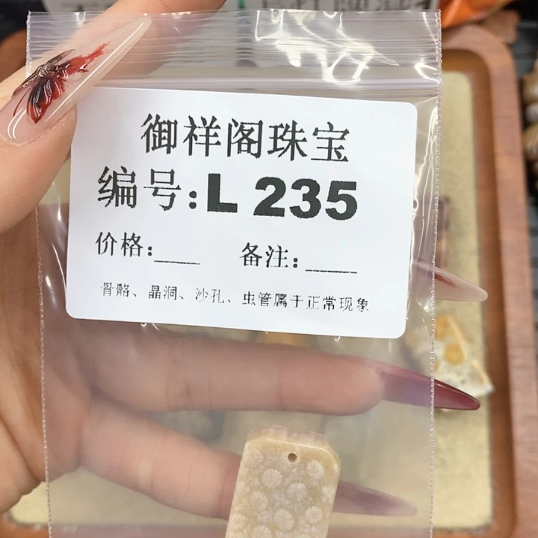 硅化珊瑚（珊瑚玉）颈饰未镶嵌艾***a