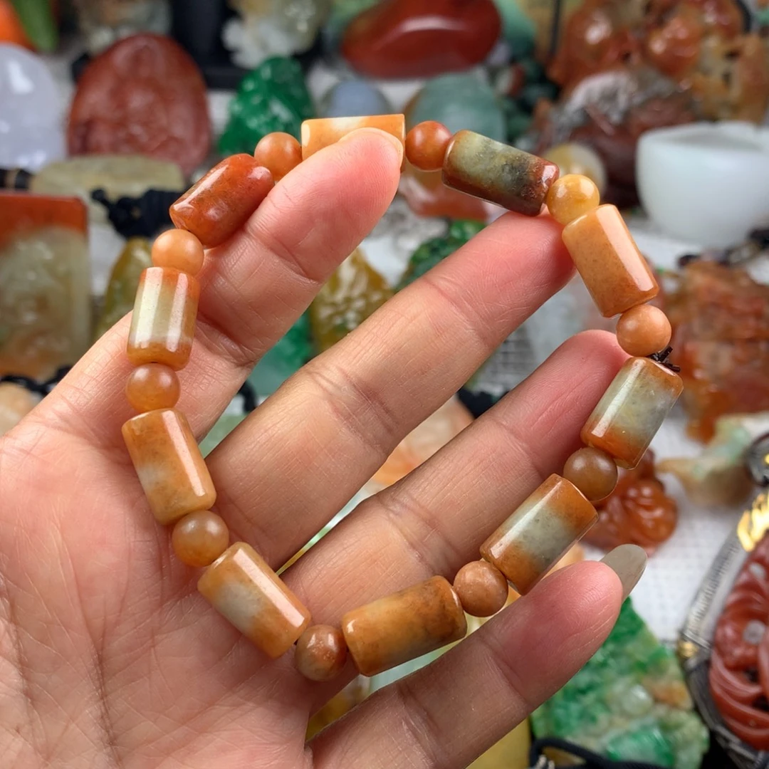 翡翠未镶嵌颈饰手串